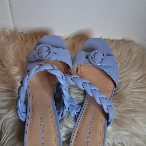 Coach Mollie Periwinkle Slides 10B NWD - Picture 5 of 11